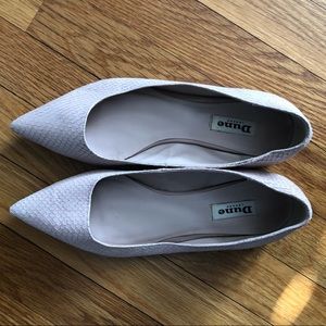 Size 38 Dune London Pointed Toe Blush Flats